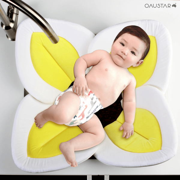 Baby Blooming Bath Mat yellow