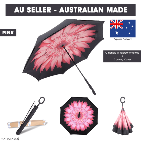 pink Inverted Umbrella for All Seasons